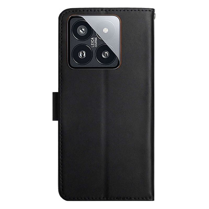 Leren Hoesje Xiaomi 14 Pro Nappaleer