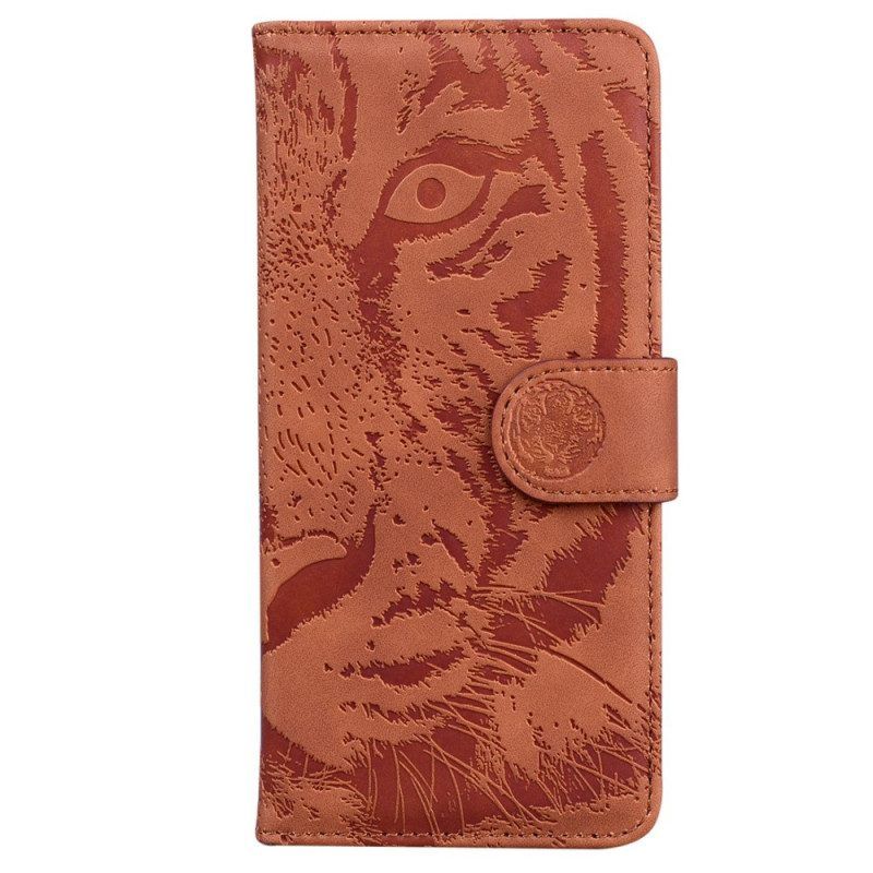 Folio-hoesje voor Samsung Galaxy M53 5G Tijger Print