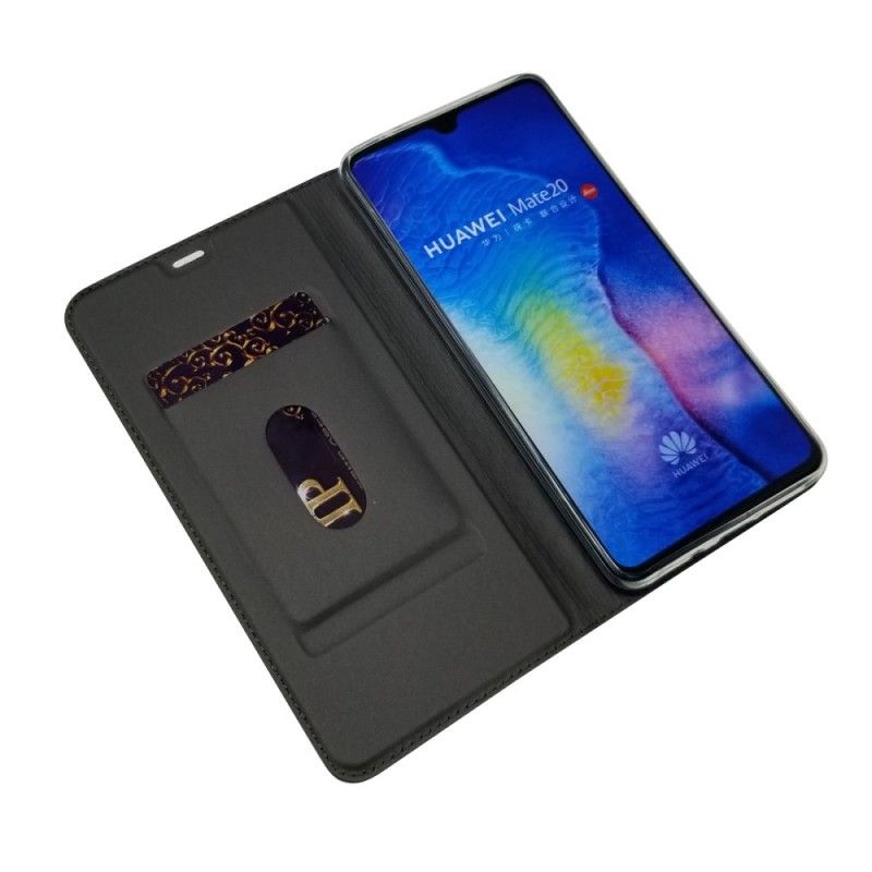 Folio-hoesje Huawei Mate 20 Roségoud Marineblauw Telefoonhoesje Eerste Klas Serie