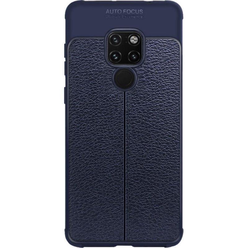 Hoesje voor Huawei Mate 20 Zwart Imak Kunstleer Stiksels