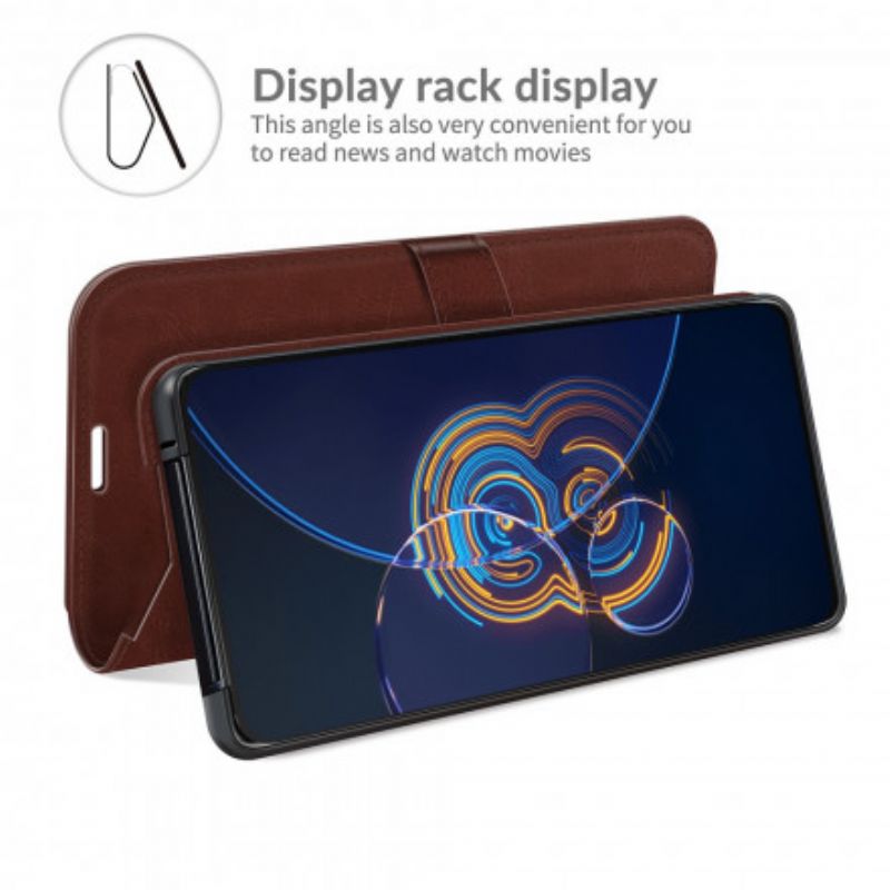 Bescherming Hoesje Asus Zenfone 8 Flip Ultra Kunstleer