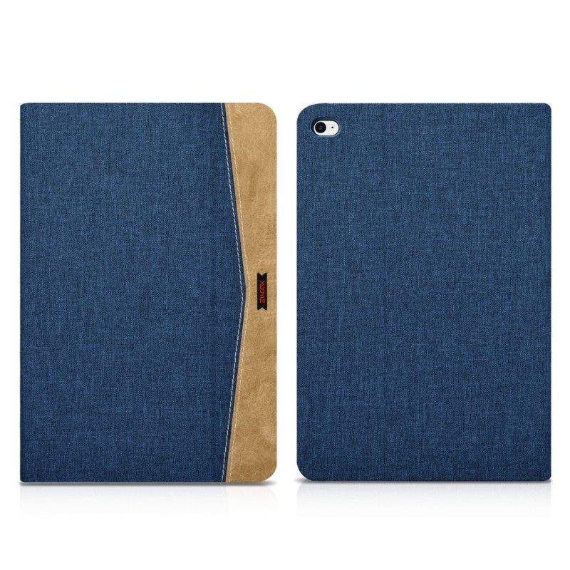 Cover Folio-hoesje iPad Mini 4 Taupe Rood Telefoonhoesje Xoomz-Stof En Kunstleer