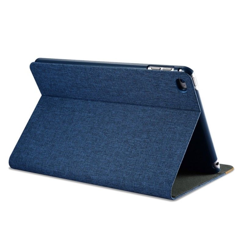 Cover Folio-hoesje iPad Mini 4 Taupe Rood Telefoonhoesje Xoomz-Stof En Kunstleer