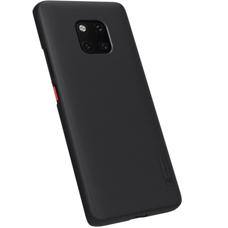 Cover Hoesje Huawei Mate 20 Pro Zwart Telefoonhoesje Stijve Frosted Nillkin