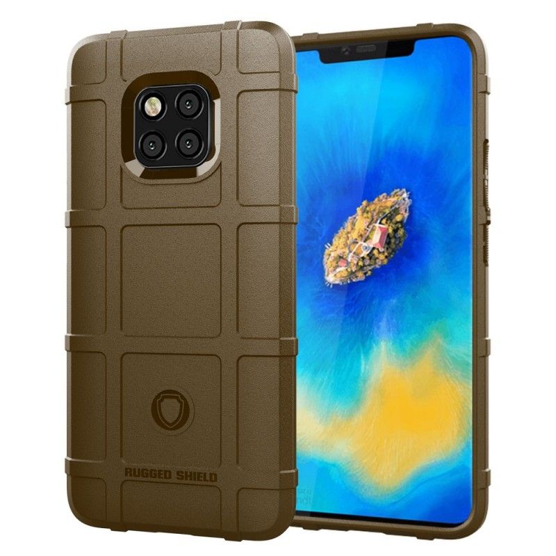 Hoesje voor Huawei Mate 20 Pro Grijs Zwart Robuust Schild