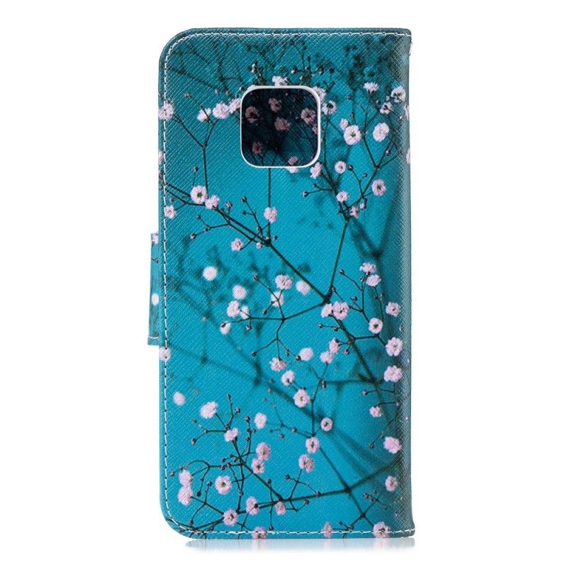 Leren Hoesje Huawei Mate 20 Pro Bloeiende Boom