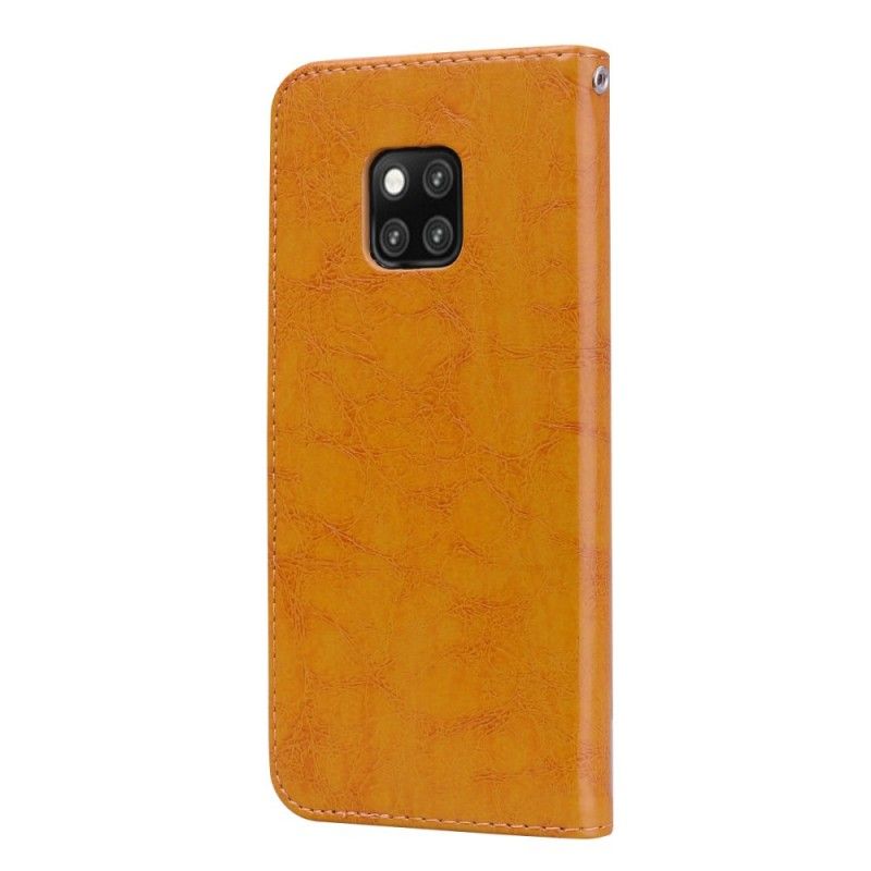 Leren Hoesje Huawei Mate 20 Pro Rood Hoed Prins Vintage Olie Wax