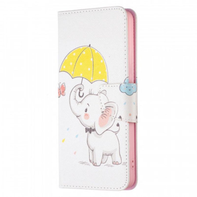 Folio-hoesje voor Xiaomi Redmi Note 11 Pro Plus 5G Baby Olifant