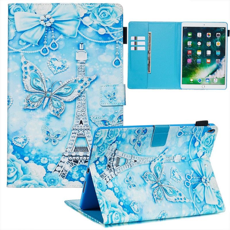 Bescherming Hoesje iPad Pro 10.5" Telefoonhoesje Diamanten Eiffeltoren