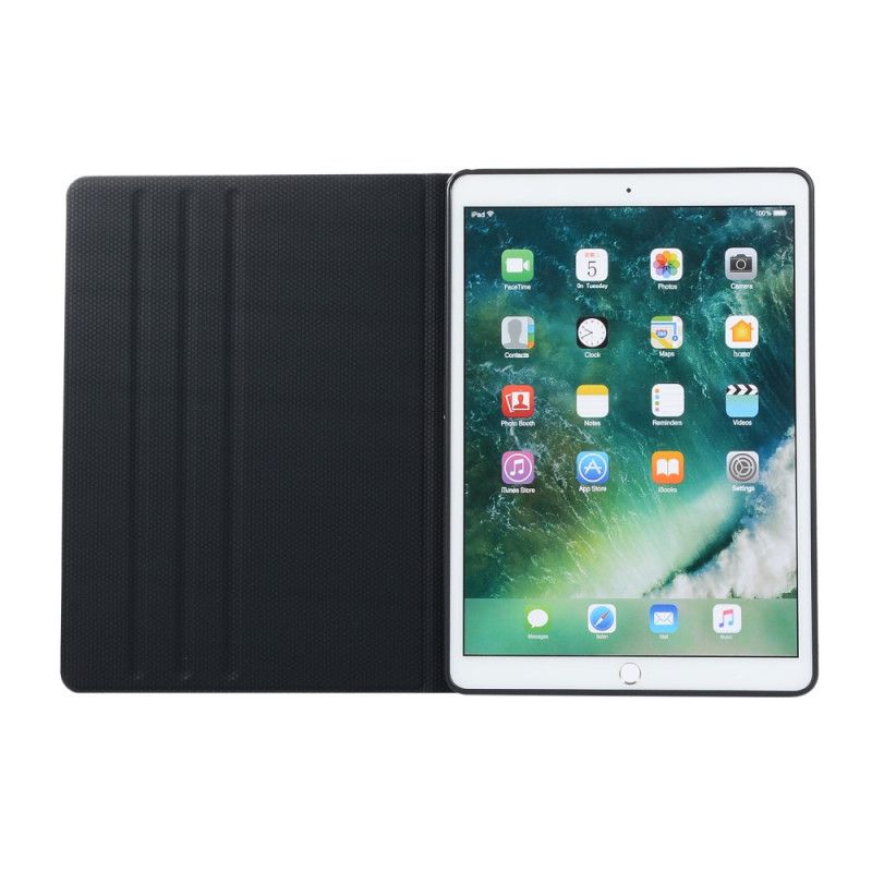 Case iPad Pro 10.5" Rood Zwart Telefoonhoesje Kunstleer