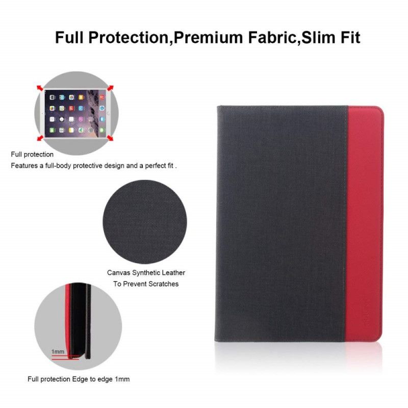 Case iPad Pro 10.5" Rood Zwart Wederzijdse Stof