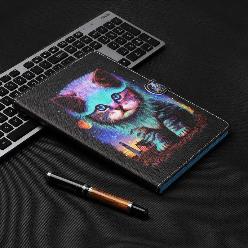 Leren Hoesje iPad Pro 10.5" Telefoonhoesje Elektrische Cat