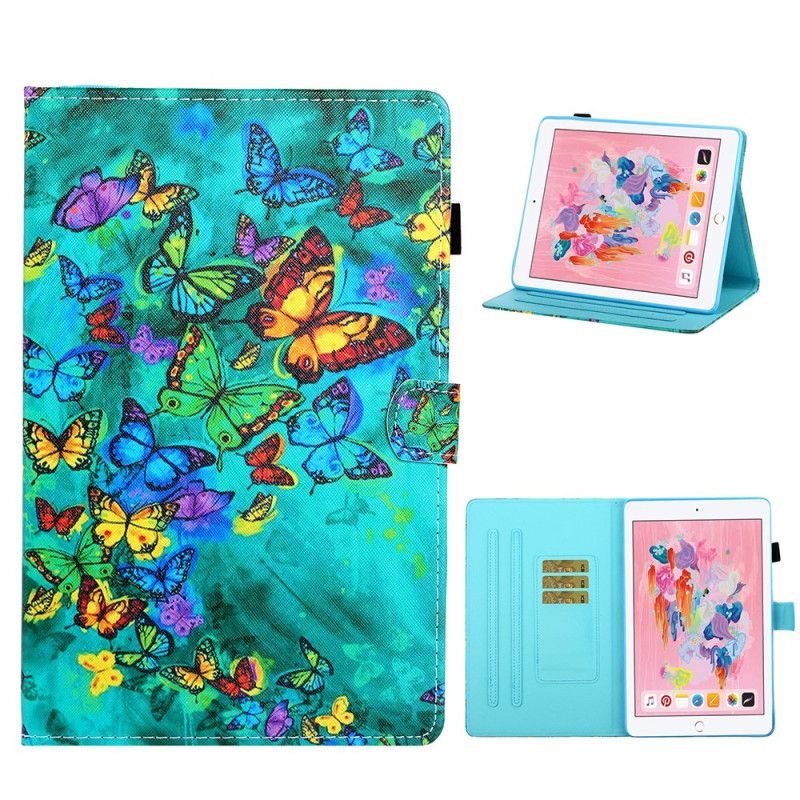 Leren Hoesje iPad Pro 10.5" Vlucht Van Vlinders