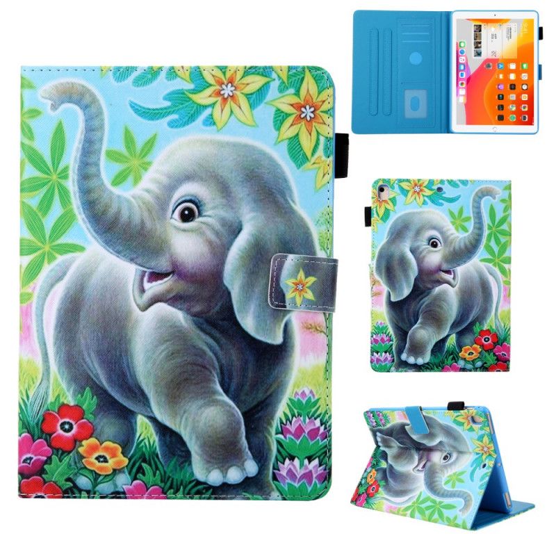 Leren Hoesje voor iPad Pro 10.5" Leuke Olifant