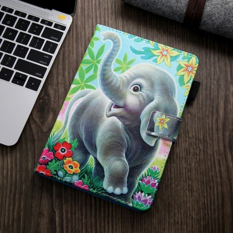 Leren Hoesje voor iPad Pro 10.5" Leuke Olifant