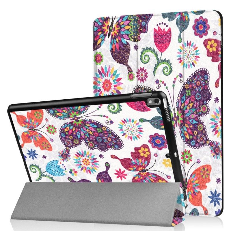 Leren Hoesje voor iPad Pro 10.5" Vlinders En Bloemen