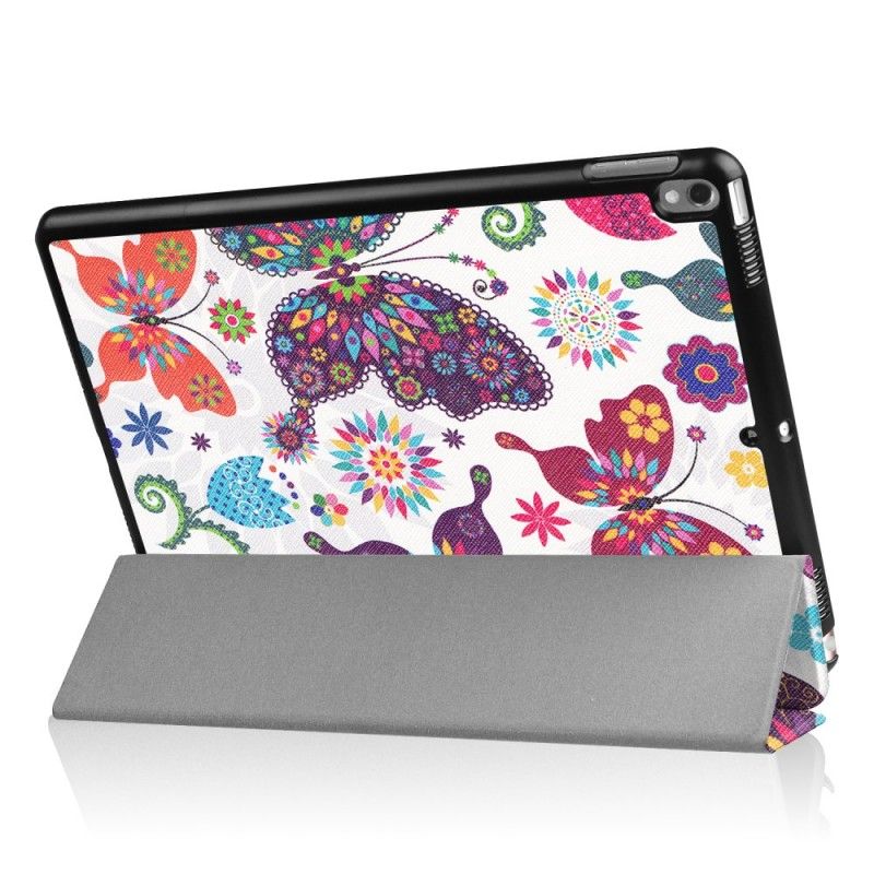 Leren Hoesje voor iPad Pro 10.5" Vlinders En Bloemen