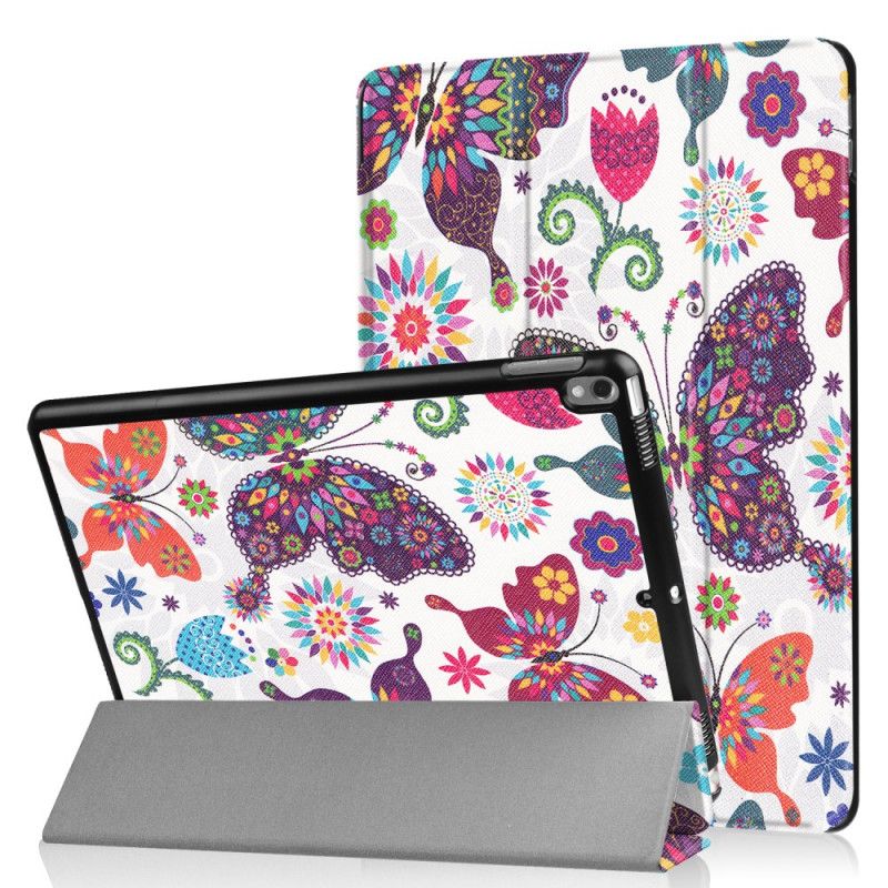 Smart Case iPad Pro 10.5" Versterkte Vlinders En Bloemen