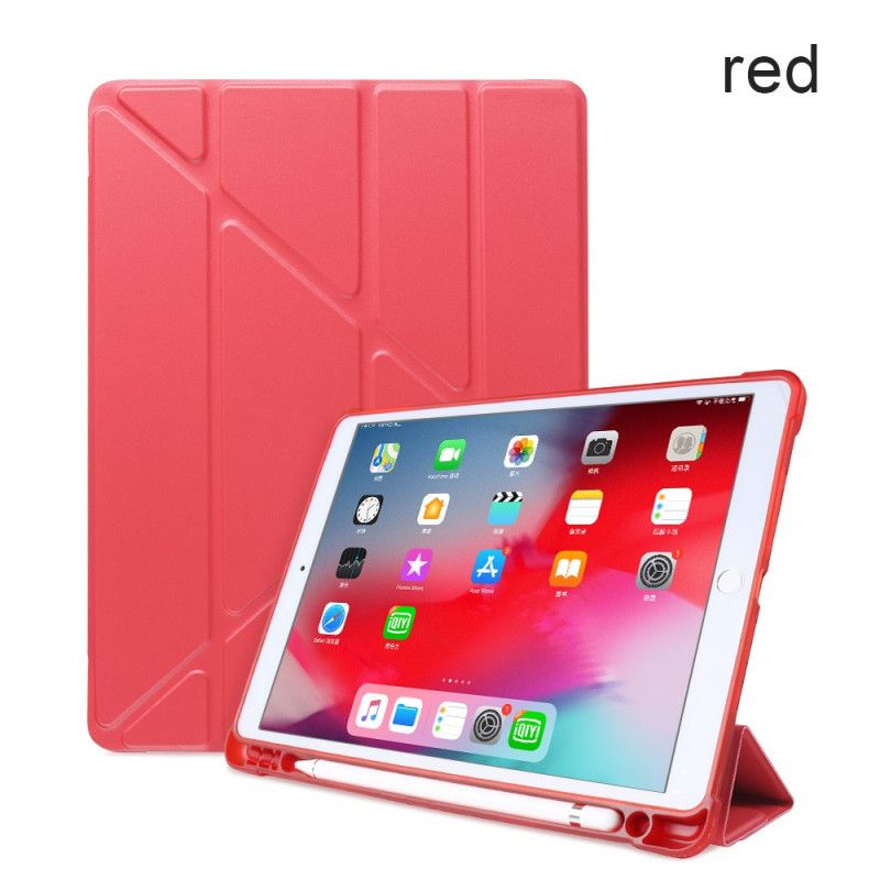 Smartcase iPad Pro 10.5" Rood Zwart Origami Pennenhouder