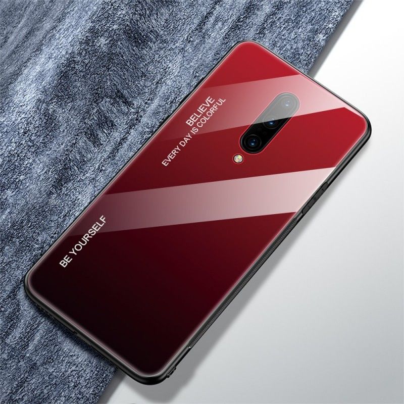 Case Hoesje OnePlus 7 Pro Groen Rood Telefoonhoesje Gegalvaniseerde Kleur