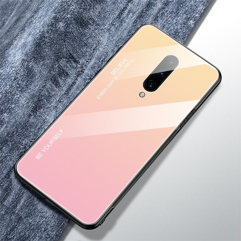 Case Hoesje OnePlus 7 Pro Groen Rood Telefoonhoesje Gegalvaniseerde Kleur