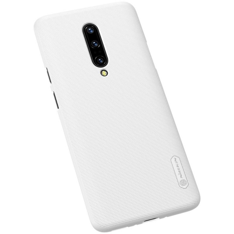 Cover Hoesje OnePlus 7 Pro Zwart Telefoonhoesje Stijve Frosted Nillkin