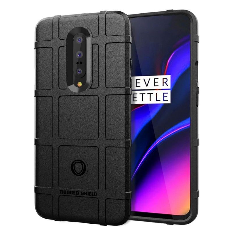 Hoesje OnePlus 7 Pro Grijs Zwart Robuust Schild