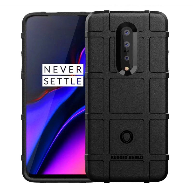 Hoesje OnePlus 7 Pro Grijs Zwart Robuust Schild