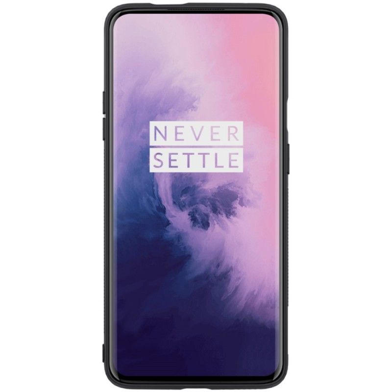 Hoesje voor OnePlus 7 Pro Magenta Zwart Oogverblindende Nillkin