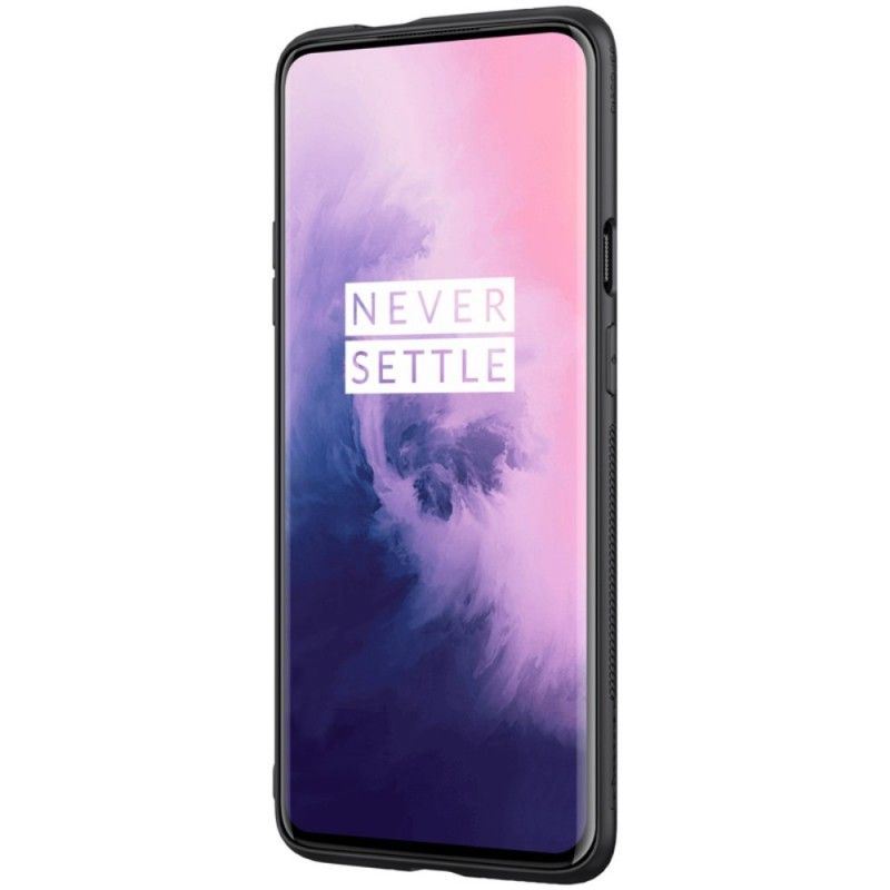 Hoesje voor OnePlus 7 Pro Magenta Zwart Oogverblindende Nillkin