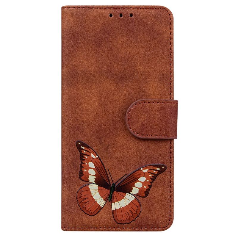 Bescherming Hoesje Moto E20 / E30 / E40 Skin-touch Butterfly