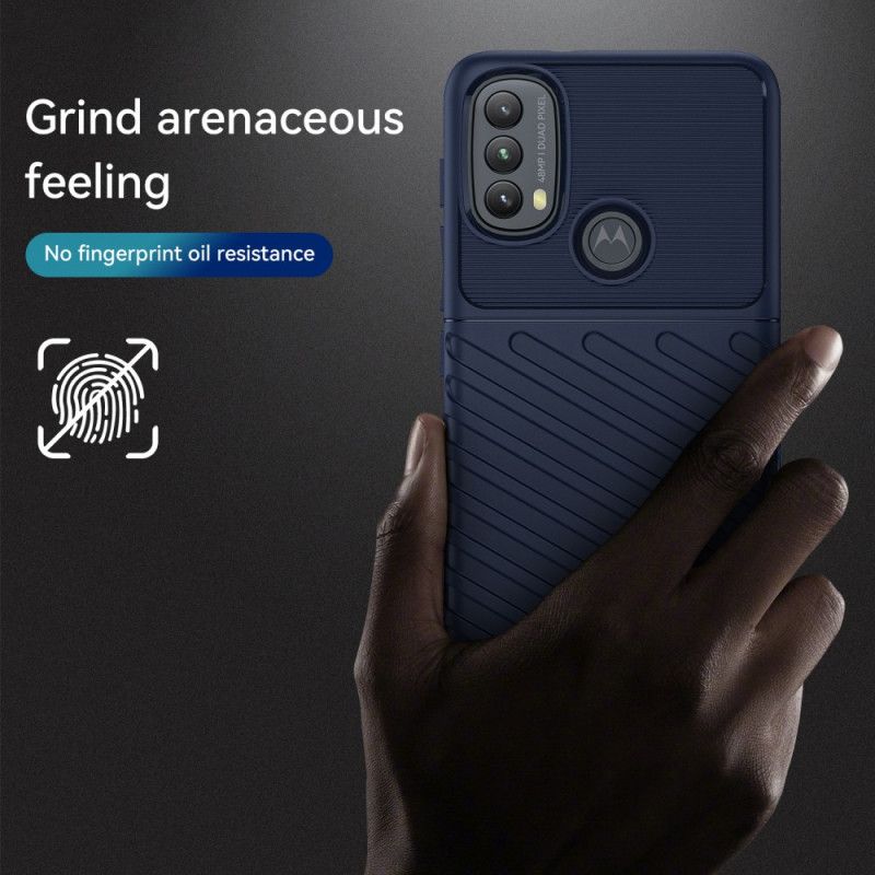 Cover Hoesje Moto E20 / E30 / E40 Telefoonhoesje Thunder-serie