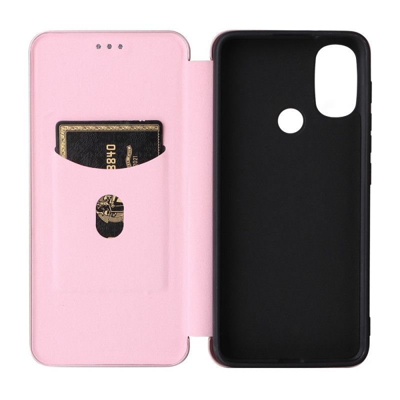 Folio-hoesje Moto E20 / E30 / E40 Koolstofvezel Bescherming Hoesje