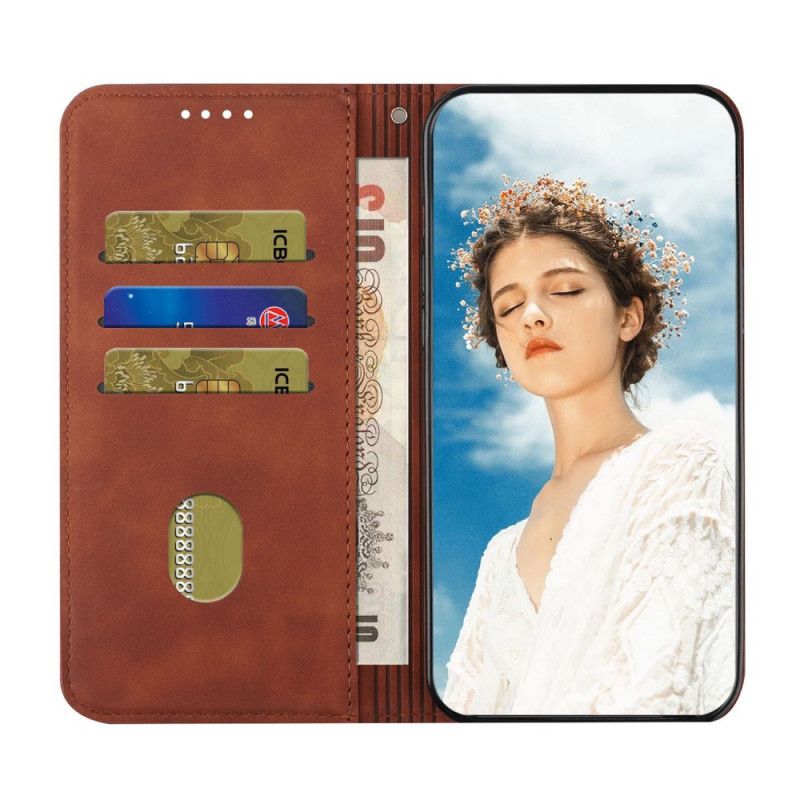 Folio-hoesje Moto E20 / E30 / E40 Style Leder S-design Bescherming Hoesje