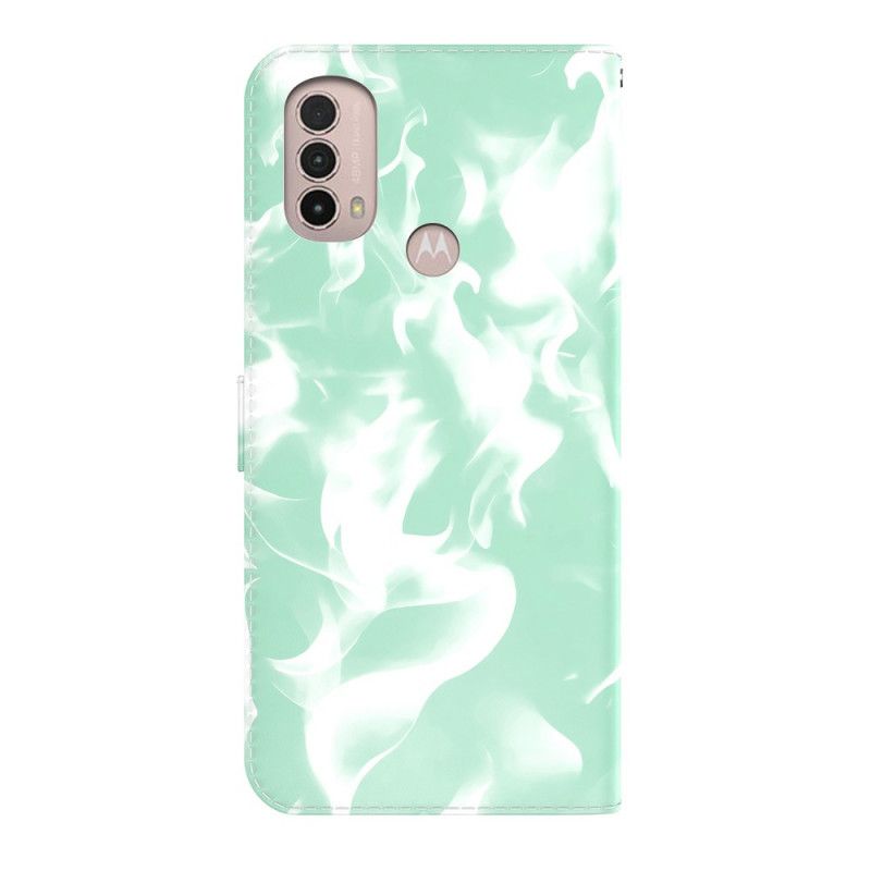 Folio-hoesje Moto E20 / E30 / E40 Telefoonhoesje Abstract Patroon