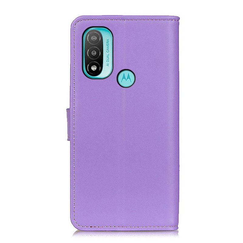 Folio-hoesje Moto E20 / E30 / E40 Telefoonhoesje Gewoon Kunstleer