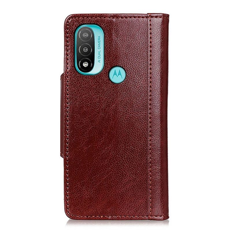 Folio-hoesje Moto E20 / E30 / E40 Telefoonhoesje Kunstleer Elegantie Sluiting