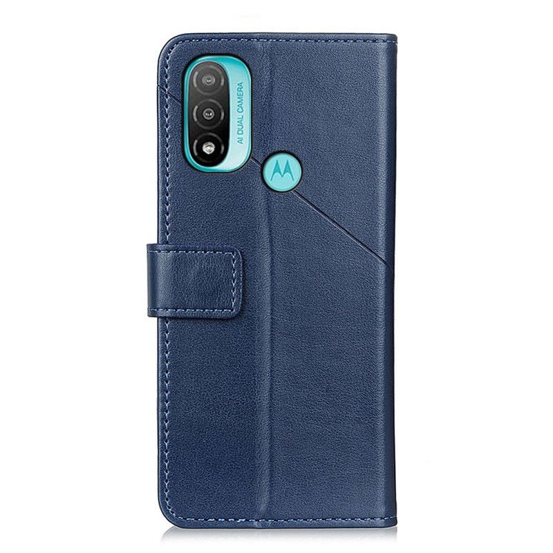 Folio-hoesje Moto E20 / E30 / E40 Telefoonhoesje Rivet X-ontwerp