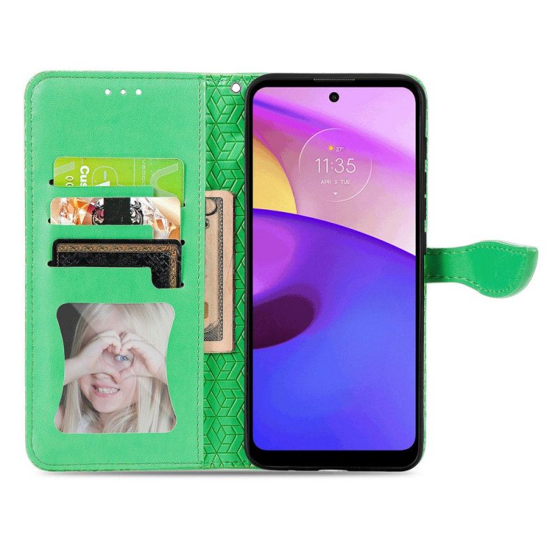 Folio-hoesje Moto E20 / E30 / E40 Telefoonhoesje Stammenbladeren