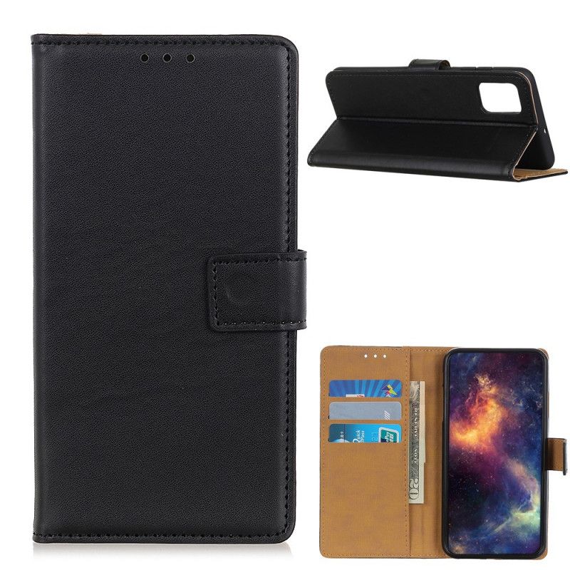 Cover Folio-hoesje OnePlus 9 Pro Donkerblauw Zwart Telefoonhoesje Gespleten Nappaleer