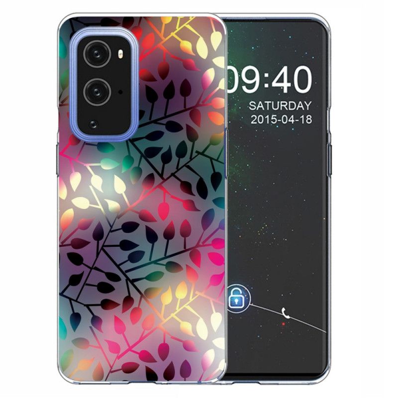 Cover Hoesje OnePlus 9 Pro Groen Rood Telefoonhoesje Vellen