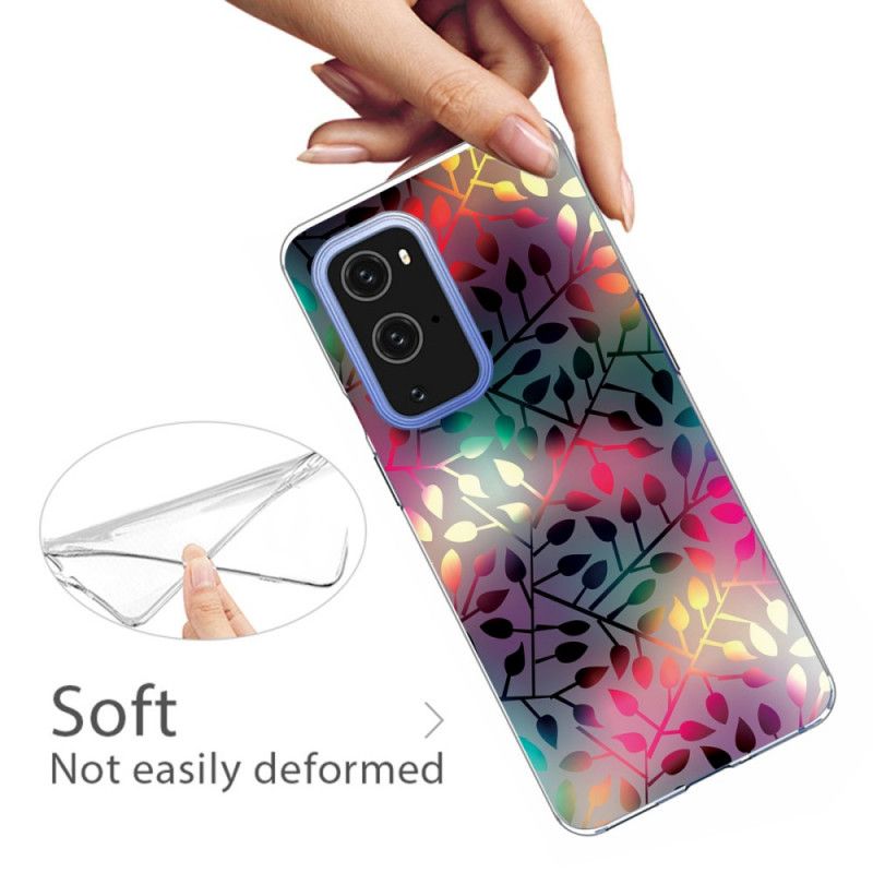 Cover Hoesje OnePlus 9 Pro Groen Rood Telefoonhoesje Vellen