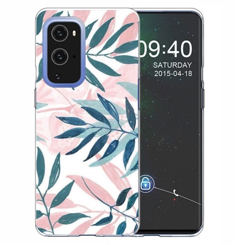 Cover Hoesje OnePlus 9 Pro Groen Rood Telefoonhoesje Vellen