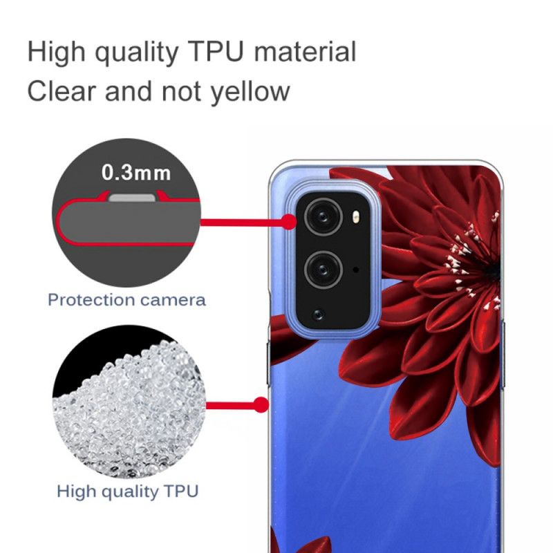 Cover Hoesje OnePlus 9 Pro Telefoonhoesje Wilde Bloemen