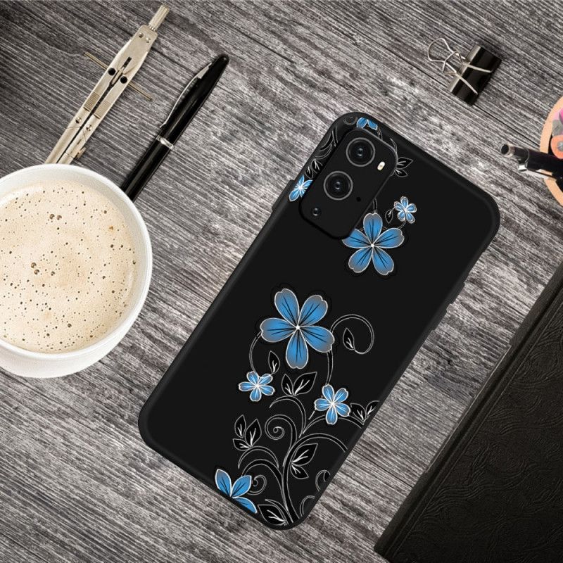 Hoesje OnePlus 9 Pro Blauwe Bloemen