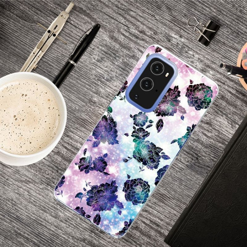 Hoesje OnePlus 9 Pro Kleurrijke Vintage Bloemen