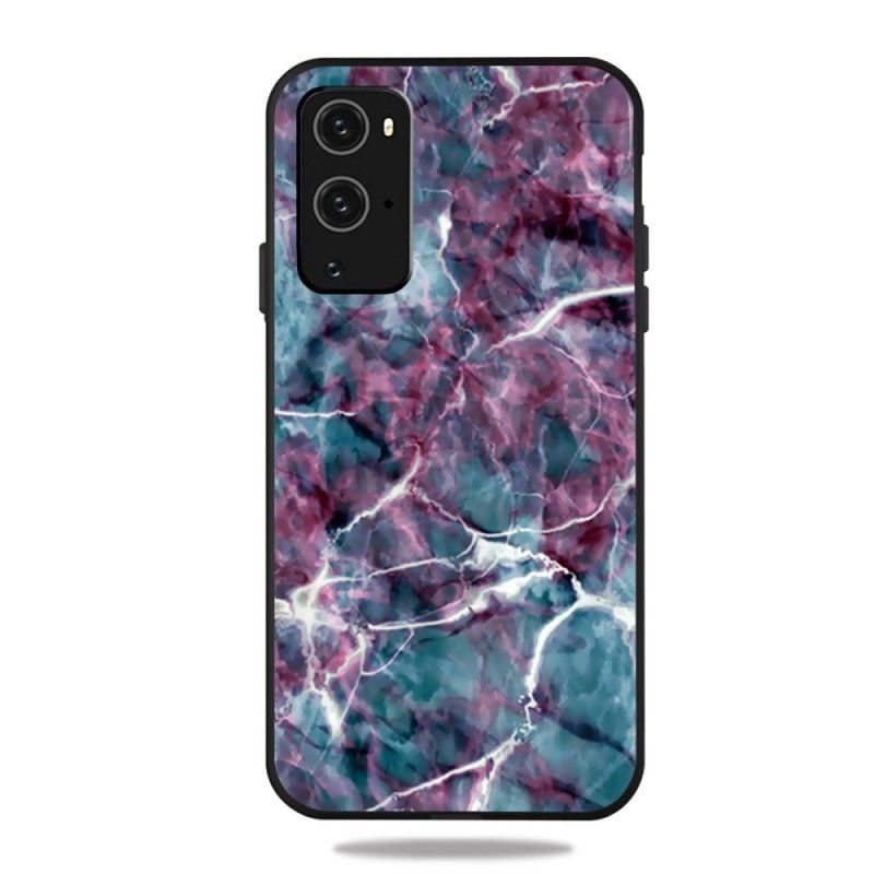 Hoesje OnePlus 9 Pro Telefoonhoesje Paars Marmer