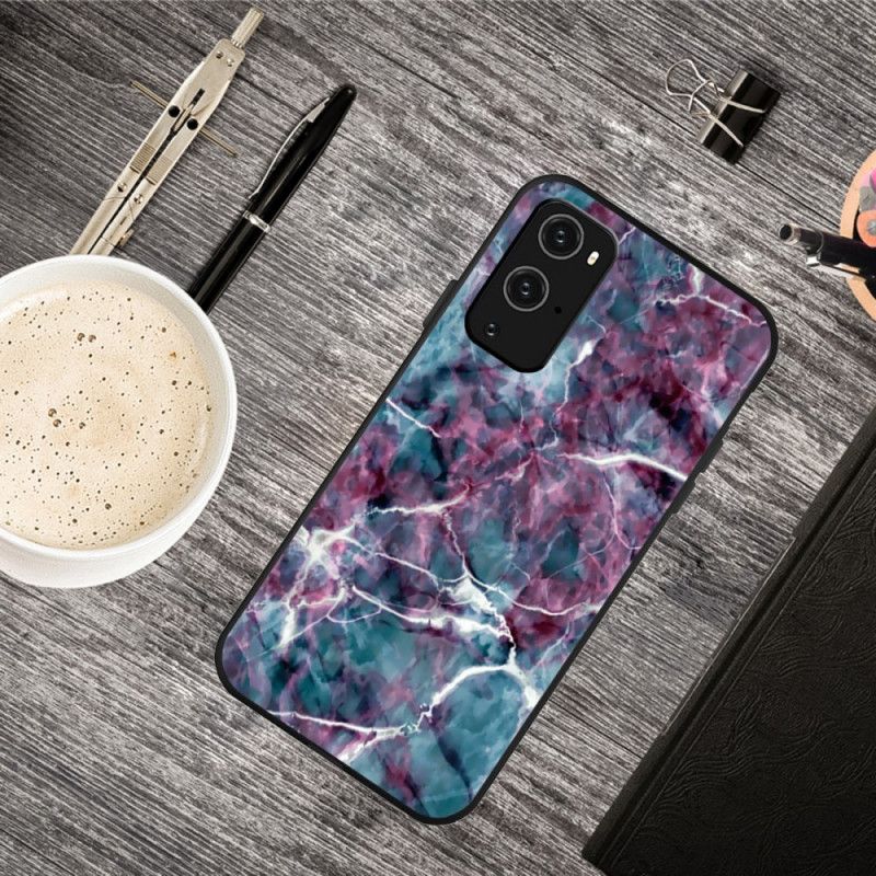 Hoesje OnePlus 9 Pro Telefoonhoesje Paars Marmer