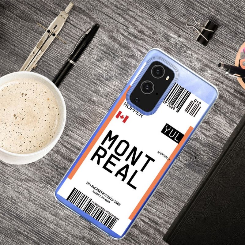 Hoesje voor OnePlus 9 Pro Instapkaart Naar Montreal