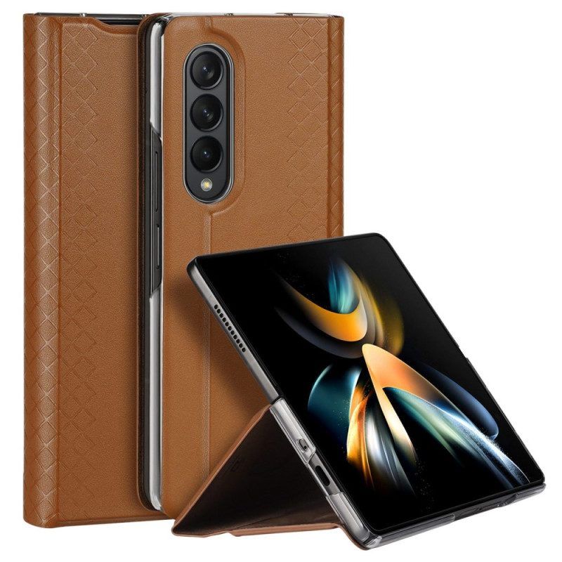 Bescherming Hoesje voor Samsung Galaxy Z Fold 4 Folio-hoesje Dux Ducis Bril-serie